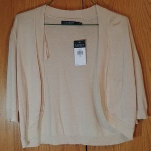 Lauren Ralph Lauren Champagne Short Sleeve Shrug